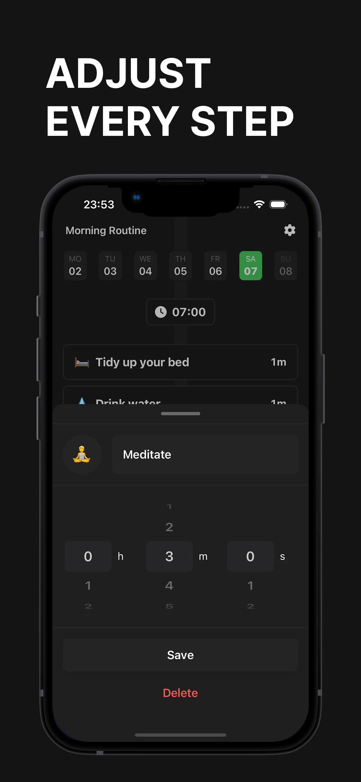 Daily Plan OneFlow: Schedule screenshot