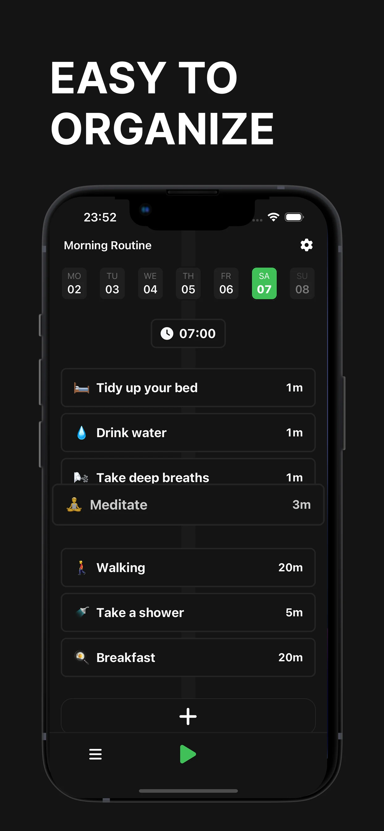 Daily Plan OneFlow: Schedule screenshot