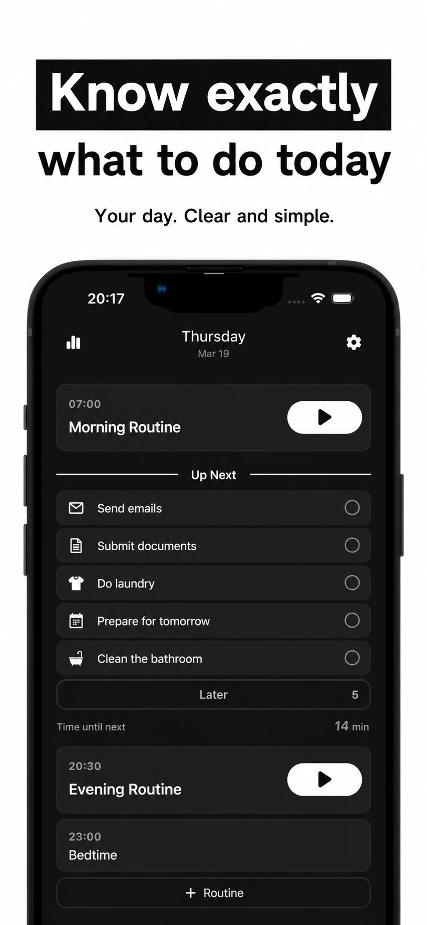 Daily Plan OneFlow: Schedule screenshot